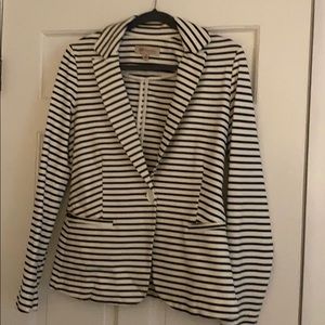 Philosophy Navy and White Blazer.